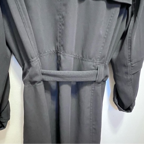 Aritzia Babaton Flowy Trench Coat Black Size S - Picture 7 of 7